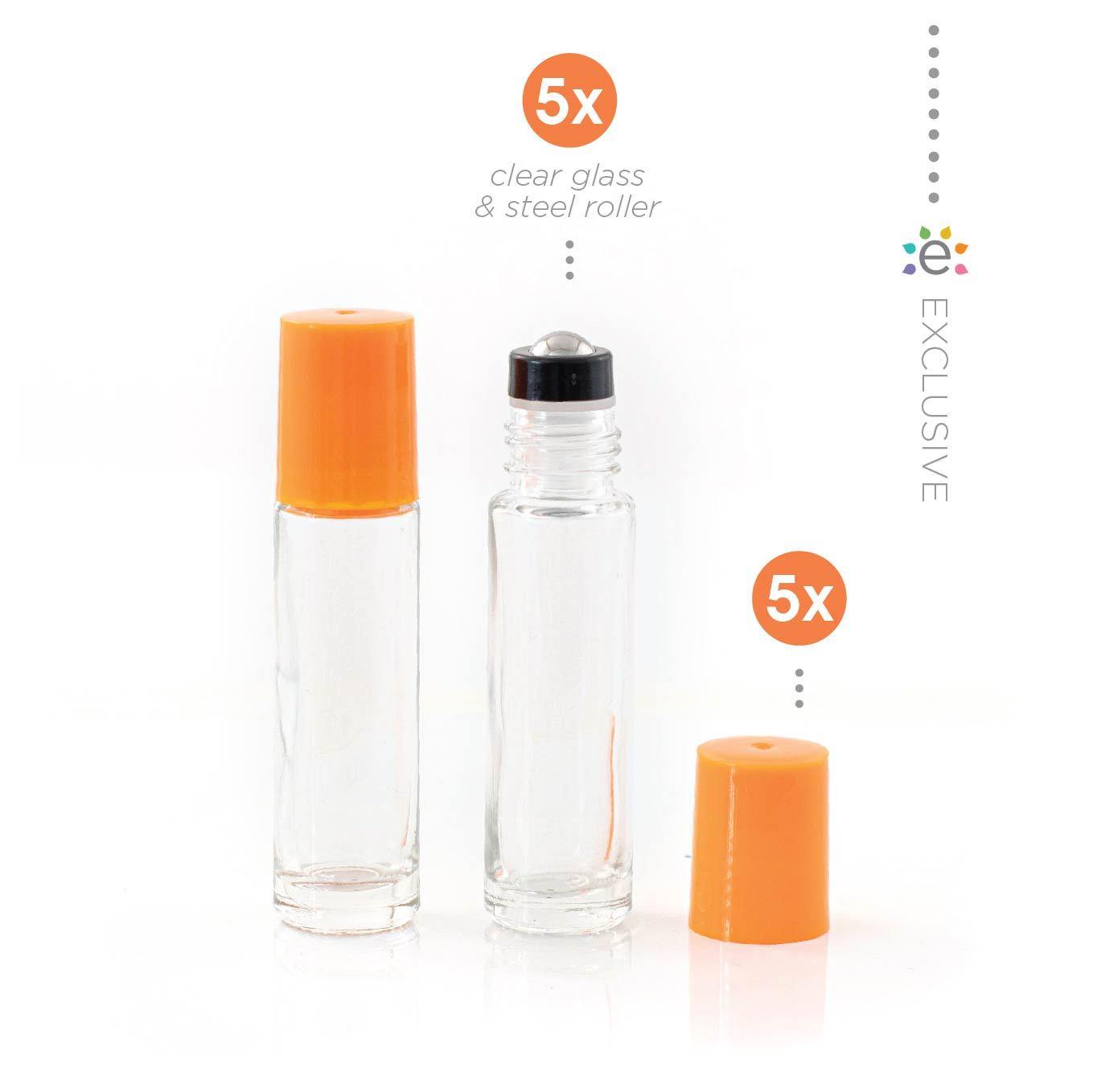 Roll-on 10ml verre avec bille métal (lot de 2)