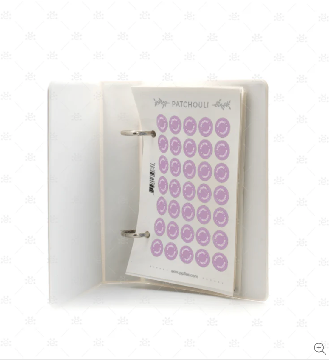 Classeur avec 20 fiches d'autocollants