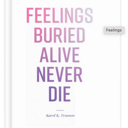 Feelings buried alive never die - ANGLAIS