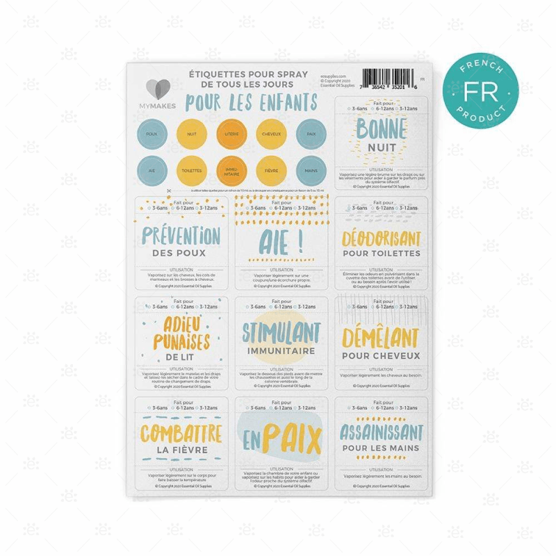 Mymakes:  Everyday Sprays For Children (Single Set) - French