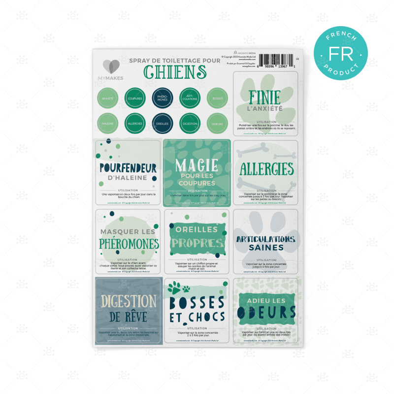 Mymakes:  Pamper Pet Sprays For Dogs (Single Set) - French