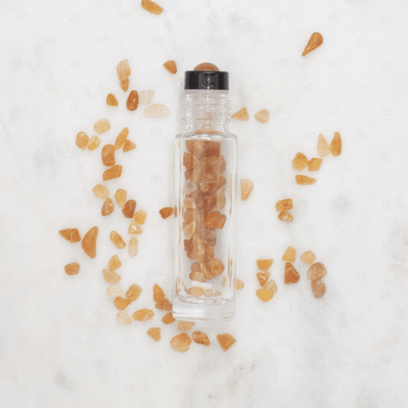 Red Aventurine Gemstone Roller Bottle Set Glass